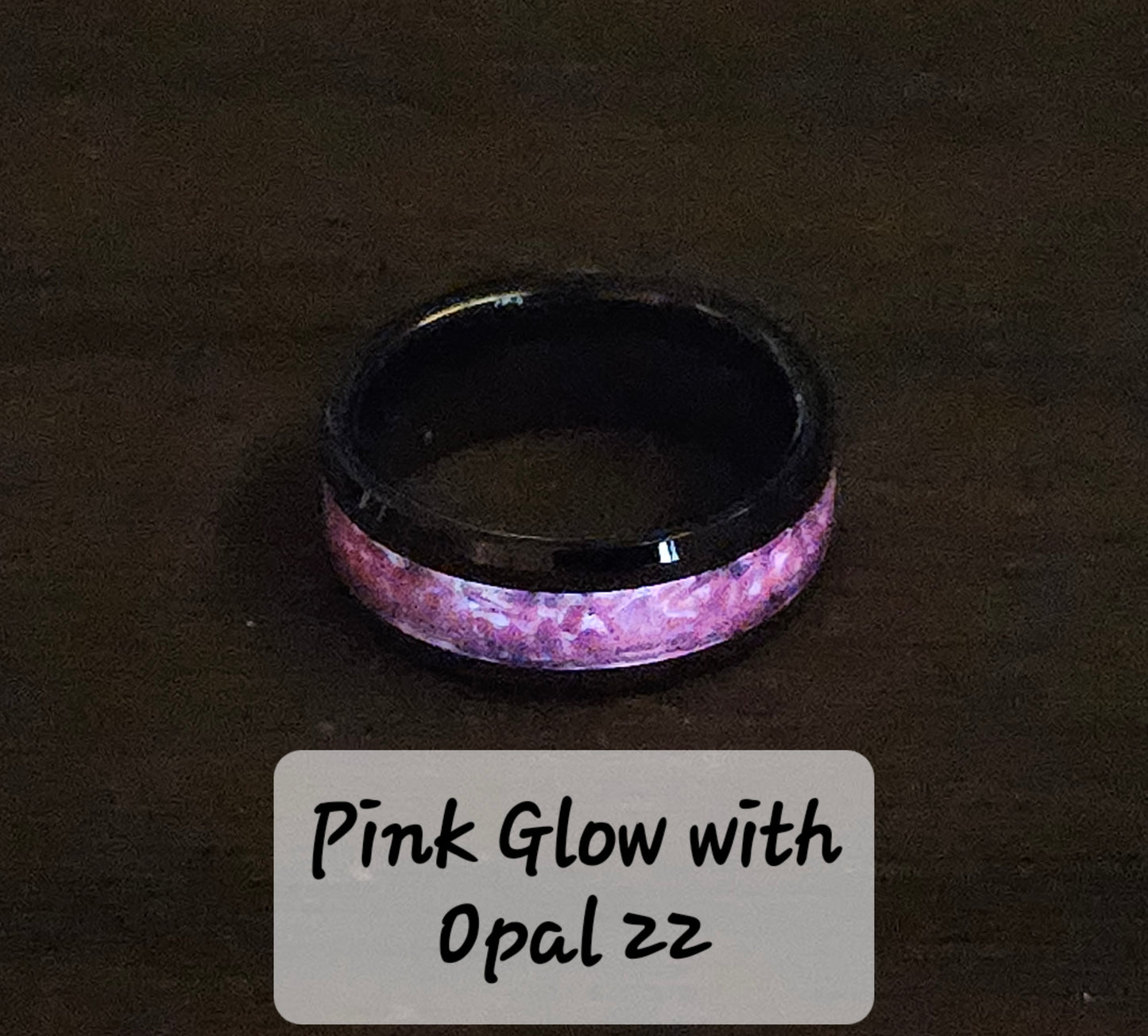 Handmade Opal Ring with Rose Pink Opal #22 and Pink Glow